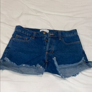 American apparel blue jean shorts size 24